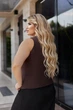 Стильный женский жилет Fashion 54/56 шоколадный - изображение 3