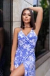 Летнее длинное платье на запах Fashion 46/48 лавандовый - изображение 2