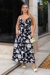 Літня довга сукня на запах Fashion 54/56 чорний - зображення 2