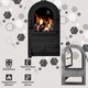 Дверцы для грубы Iron Fire Linda 310x530 мм со стеклом чугунные - изображение 10
