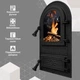 Дверцы для печи Iron Fire Flower 305x520 мм со стеклом чугунные - изображение 11