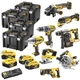 Набор электроинструментов DeWALT 8 ед., 18 В XR Li-lon, вес 30 кг, 4 кейса TSTAK, 4*5Ah АКБ и 1 ЗУ (DCK865P4T) - изображение 1
