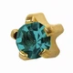 Стерильные серьги-иглы Studex для прокола ушей пистолетом M-112 Blue Zircon 2 мм (пара) - изображение 1