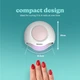 Портативная УФ лампа для полимеризации гель-лаков и акрила Nail Polish Dryer 2-in-1 HoMedics - изображение 8