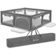 Дитячий манеж Lionelo Willow XL Grey Concrete (LO-WILLOW XL GREY CONCRETE) - зображення 1