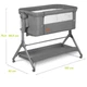 Кроватка Lionelo приставная Leonie Plus 3 в 1 Grey Stone (LO-LEONIE PLUS GREY STONE) - изображение 12