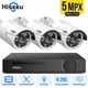 Комплект IP видеонаблюдения Hiseeu 5мп POE на 3 камеры + видеорегистратор + кабель - изображение 1