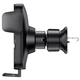 Автотримач для телефону з бездротовою зарядкою Baseus CGZX000001 Auto Alignment Car Mount Wireless QI 15W Air Outlet на дефлектор Чорний - зображення 5