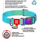 Нашийник для тварин WAUDOG Recycled з QR паспортом M Ш 20 мм Д 28-40 см блакитний (46512) - зображення 5