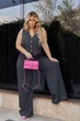Жіночий костюм двійка жилетка з брюками Fashion 54/56 графіт - зображення 3