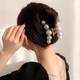 Крабик для волосся ANbeauty Pearl Big 10 см Молочний (AN0103118) - зображення 3