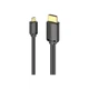 Кабель мультимедийный HDMI to Micro HDMI 1.5m V2.0 4K 60Hz 18Gbps HDR Dolby VENTION (m512574) - изображение 2