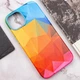 Кожаный чехол Colour Splash для Apple iPhone 12 Pro / 12 (6.1") (Красный / Синий) - зображення 5