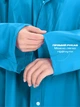 Плащ дощовик водонепроникний One Size універсальний унісекс EVA Blue + Подарунок гумові чохли на взуття великі - зображення 3