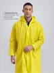 Дождевик плащ водонепроницаемый One Size универсальный унисекс EVA Yellow - изображение 4