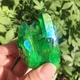 Натуральный камень кварца с зеленым напылением. Минерал Green quartz. Прозем 70g. Зеленый кварц 4912550 - изображение 6