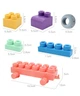 Мягкий силиконовый конструктор для детей Soft rubber building blocks 40 шт 4882245 - изображение 6