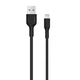 Кабель USB WALKER C350 Lightning black - изображение 1