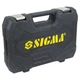 Набор торцевых насадок и бит CrV mid Sigma 3/8" 39 штук из хромванадиевой стали в пластиковом кейсе черный (33-102-6003601) - изображение 4