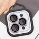 Защитное стекло Metal Shine на камеру (в упак.) для Apple iPhone 13 Pro / 13 Pro Max Сиреневый / Rainbow - 00000062931_4 - изображение 2