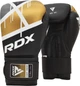 Боксерские перчатки RDX F7 Ego Boxing Gloves Black Golden (BGR-F7BGL-14oz) - изображение 1
