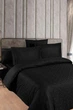 Двуспальный Евро комплект First Choice Lamone black Жаккард 200х220 см наволочки 2 x 50х70 см, 2 x 70х70 см - изображение 1