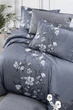 Двуспальный Евро комплект First Choice Evan Indigo Сатин 200х220 см наволочки 2 x 50х70 см, 2 x 70х70 см - изображение 2