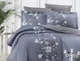 Двуспальный Евро комплект First Choice Evan Indigo Сатин 200х220 см наволочки 2 x 50х70 см, 2 x 70х70 см - изображение 3
