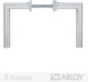 Ручка дверная на планке Abloy INOXI 3-19SS/8-8/013 mov-mov PZ PLATE 92 мм Нерж.сталь_мат 76-85 мм насквозь Inoxi RST Комплект (ABL7000014405) - изображение 5