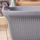 Корзина для белья пластиковая Curver Knit 40 л (03677) Светло-серый - изображение 6