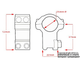 Кріплення для прицілу Hawke Matchmount 9-11 mm 1" High (920997) - зображення 2