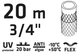 Wąż ogrodowy Verto Ekonom 20 m 3/4" 15G803 (5902062039330) - obraz 4