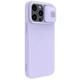 Силиконовая накладка Nillkin Camshield Silky для Apple iPhone 14 Pro Max (6.7") Сиреневый - изображение 4