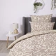 Комплект постільної білизни ТЕП "Soft dreams" Beige and White Євро 200 x 220 см наволочки 2 х 70х70 см - зображення 5