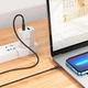 Кабель HOCO Type-C to Type-C Victory charging data cable X83 чорний 1 метр - зображення 5