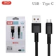 Кабель швидкісний XO NB-Q166 USB-Type-C 5 ампер чорний - зображення 3