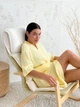 Жіночий халат кімоно із мусліну з паском та кишенями COSY M Жовтий (cosy568018s2) - изображение 3