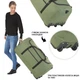 Сумка дорожная на колесах TravelZ Wheelbag 100 Liter Green (603095) - изображение 3