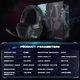 Ігрові навушники Gaming Headset Grand K20 black з підсвічуванням та мікрофоном - зображення 3