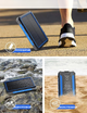 Водонепроницаемый павербанк Djroll 36000 mah повербанк с солнечной панелью power bank с беспроводной зарядкой - изображение 5