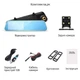 Автомобильный видеорегистратор-зеркало BLACKBOX V7 DVR 1080p с камерой заднего вида Black - изображение 5