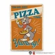 Деревянный постер Woods Story Том и Джерри Pizza А4 - изображение 1