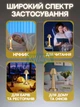 Настільна міні лампа нічник бездротовий світильник, для офісу, будинку та ресторану, з сенсорним управлінням регулювання яскравості, золото. - зображення 4