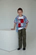 Брюки на резинке джинсовые для мальчика 140 см хаки SmileTime Fashion (SK31-02) - изображение 1