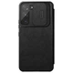 Кожаный чехол-книжка Nillkin Qin Pro Camshield для Samsung Galaxy S22+ Черный - изображение 2