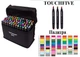 Маркеры TOUCH Sketch Marker Black 80 шт разноцветные + сумка - изображение 1