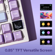 Клавиатура AJAZZ AK820 PRO White-Purple Игровая Беcпроводная Механичиская. 2.4G/Bluetooth/Кабель. С Екранчиком. Gift Switch - изображение 3