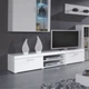 Тумба для телевизора CAMA Samba (reg.8) Белый мат/Белый глянец - изображение 1