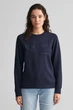 Жіночий темно-синій світшот REG TONAL SHIELD C-NECK Gant S 4200663 - зображення 1