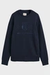 Жіночий темно-синій світшот REG TONAL SHIELD C-NECK Gant S 4200663 - зображення 5